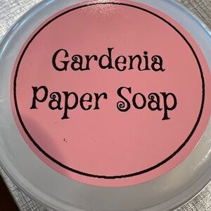 Gardenia Paper Soap Hand Crafted